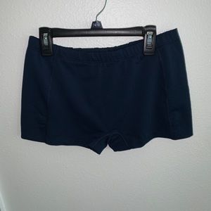 Navy blue spandex